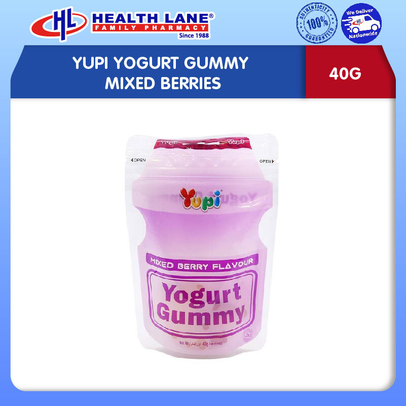 YUPI YOGURT GUMMY MIXED BERRIES 40G